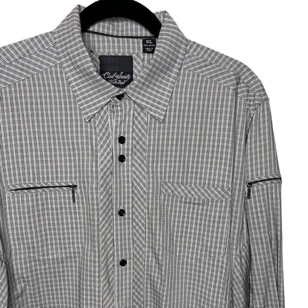 Civil Society We The People Plaid Button Up Men's Size XL 100% Cotton